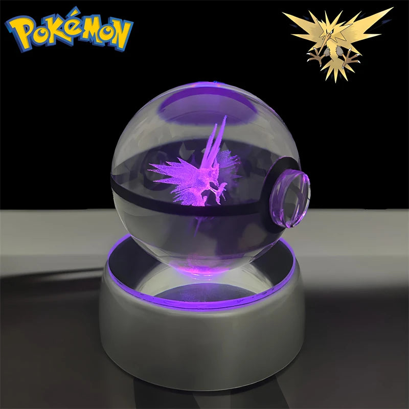 3D Pokémon Crystal Ball Night Light
