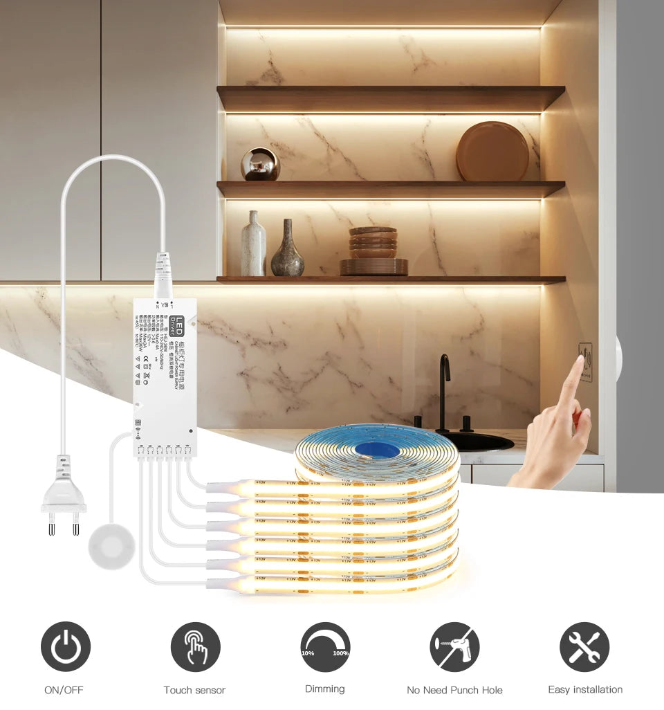 Invisible Touch LED Strip Light