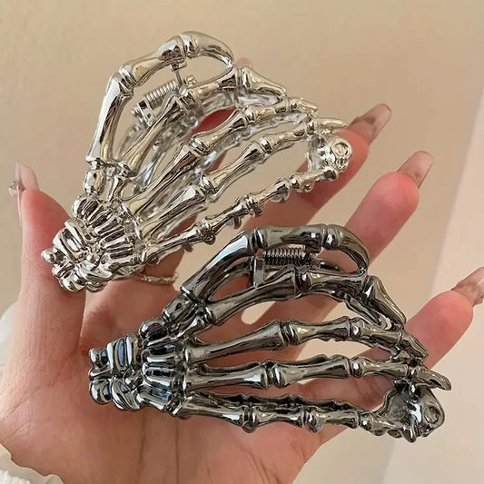 Retro Skeleton Hand Hair Claw