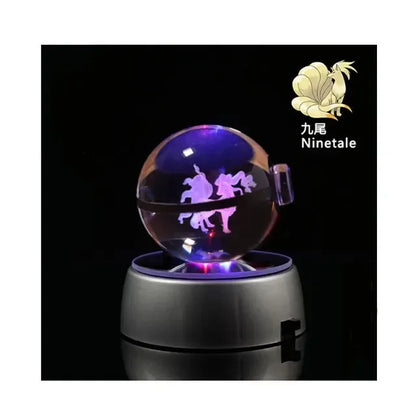 3D Pokémon Crystal Ball with LED Base