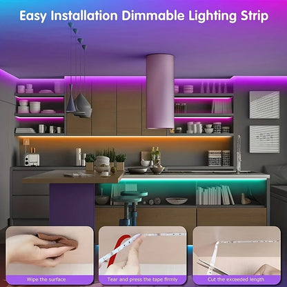 40M RGB LED Strip Lights with App & Remote