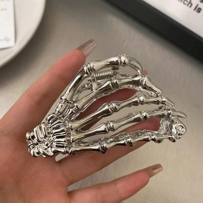Retro Skeleton Hand Hair Claw
