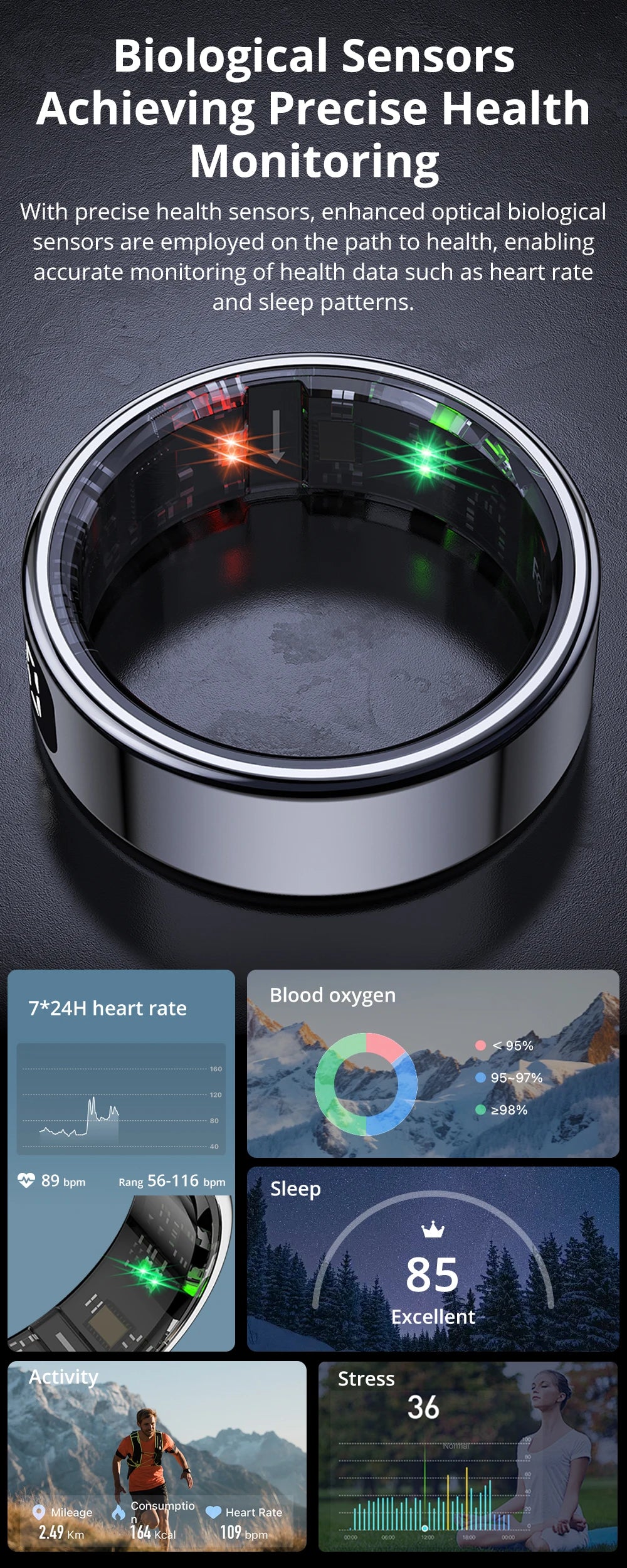 COLMI R12 Smart Ring with Display & Touch