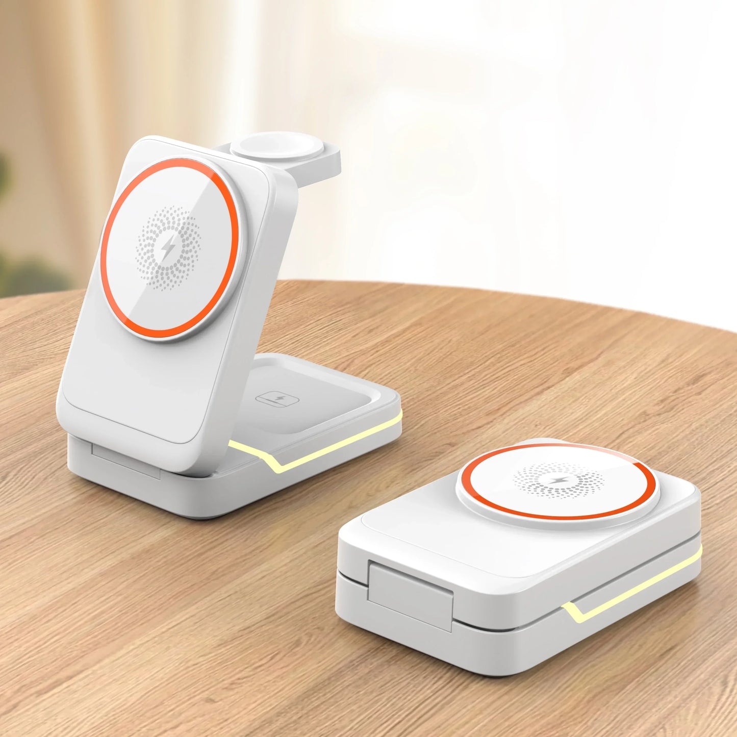 3-in-1 Magnetic Foldable Wireless Charger – Fast Charging for iPhone, Watch & AirPods