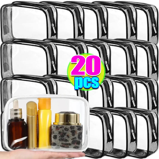 ClearGlow Transparent Travel Makeup Bag