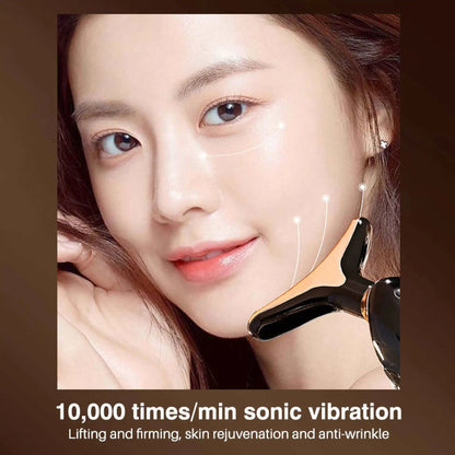 Microcurrent Facial Massager 3-in-1 — Lift & Firm Face, Neck & Eyes