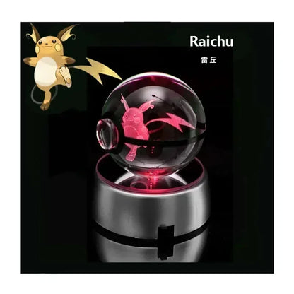 3D Pokémon Crystal Ball with LED Base