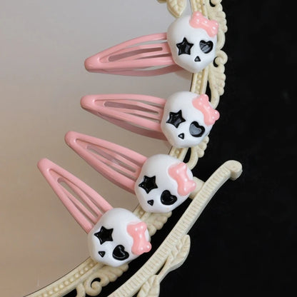 Pink Skull Hair Clip