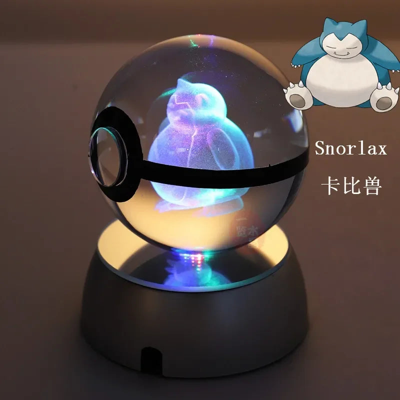 3D Pokémon Crystal Ball with LED Base