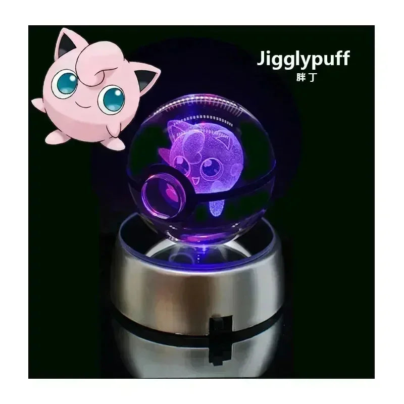 3D Pokémon Crystal Ball with LED Base