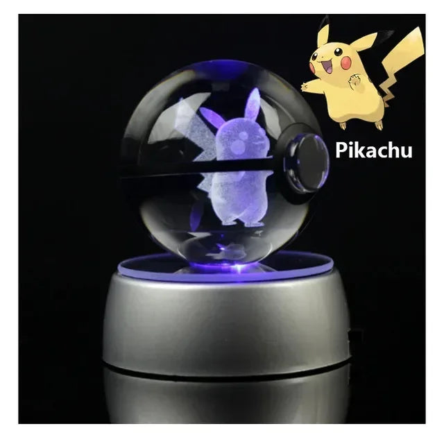 3D Pokémon Crystal Ball with LED Base