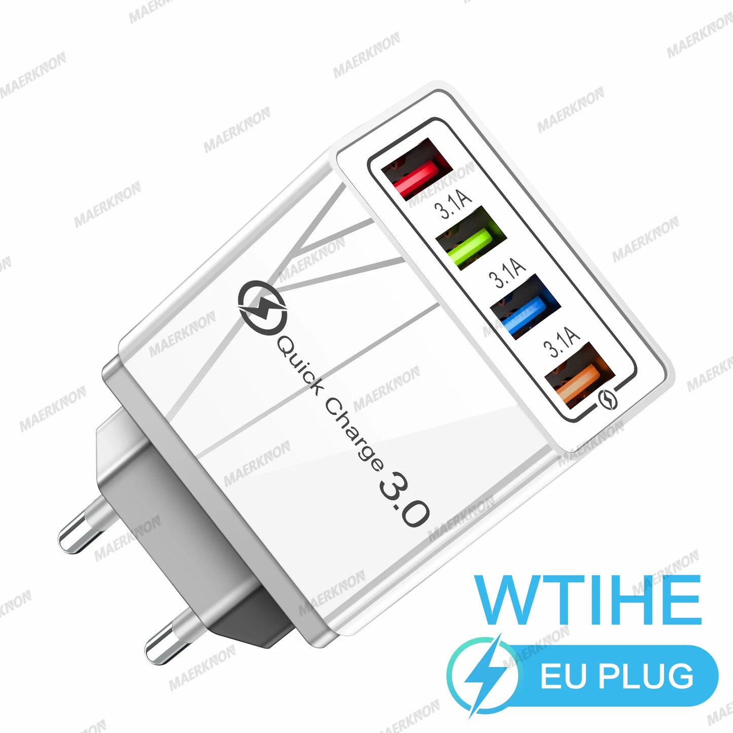 4-Port USB Fast Charger – Quick Charge 3.0 for All Devices