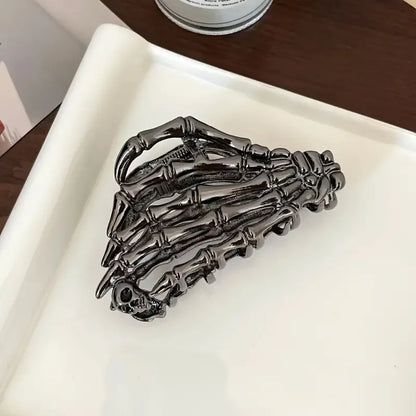 Retro Skeleton Hand Hair Claw