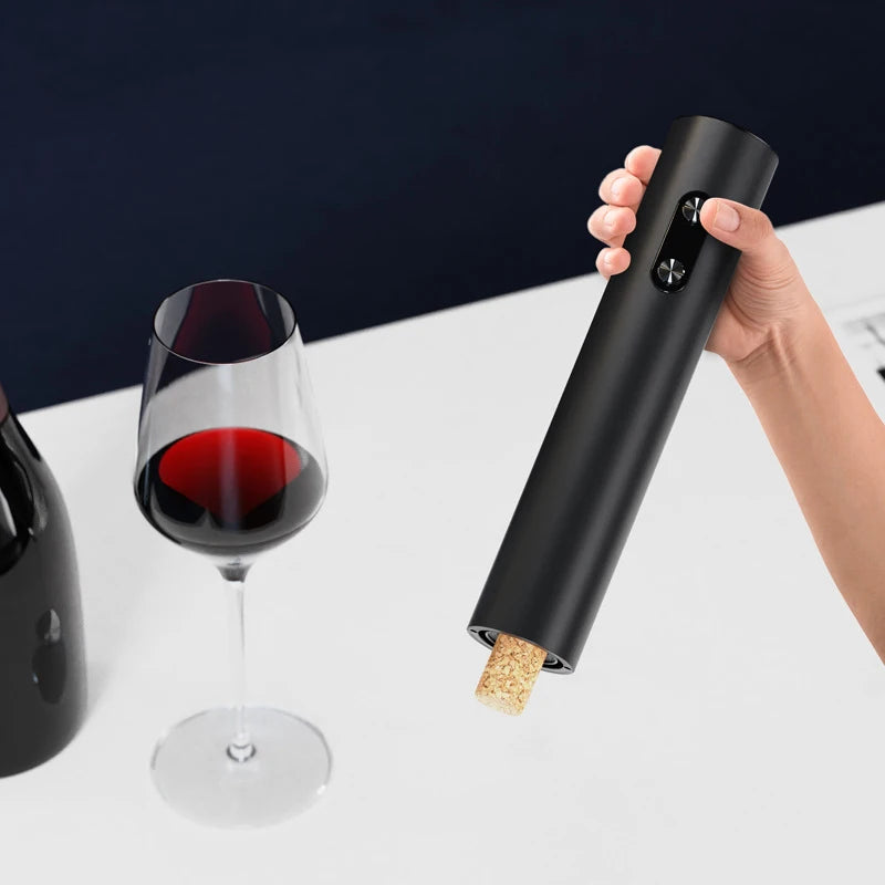 Electric Wine Opener Set with Foil Cutter & Pourer