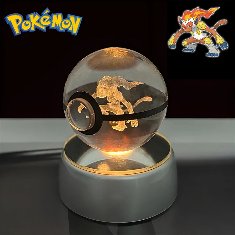 3D Pokémon Crystal Ball Night Light