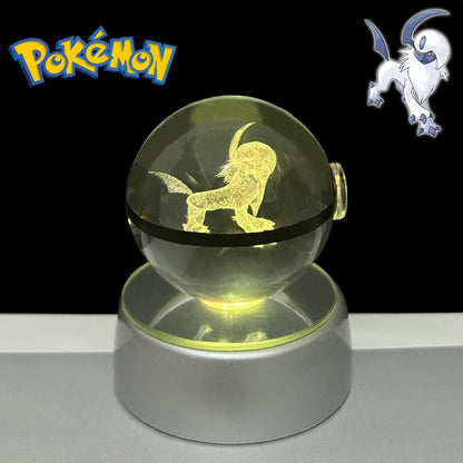 3D Pokémon Crystal Ball Night Light
