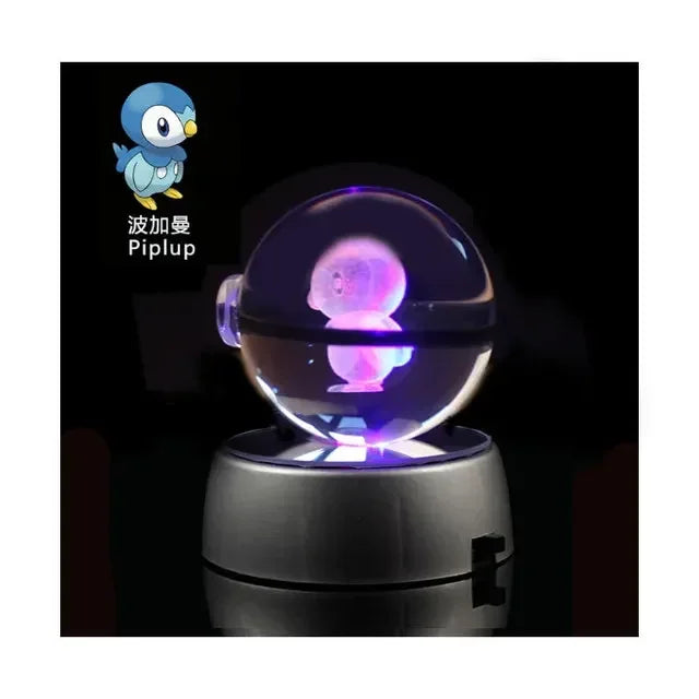 3D Pokémon Crystal Ball with LED Base