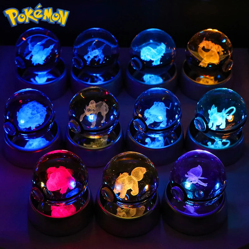 3D Pokémon Crystal Ball Night Light