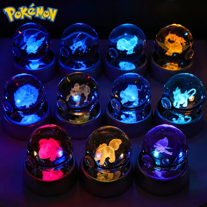 3D Pokémon Crystal Ball Night Light