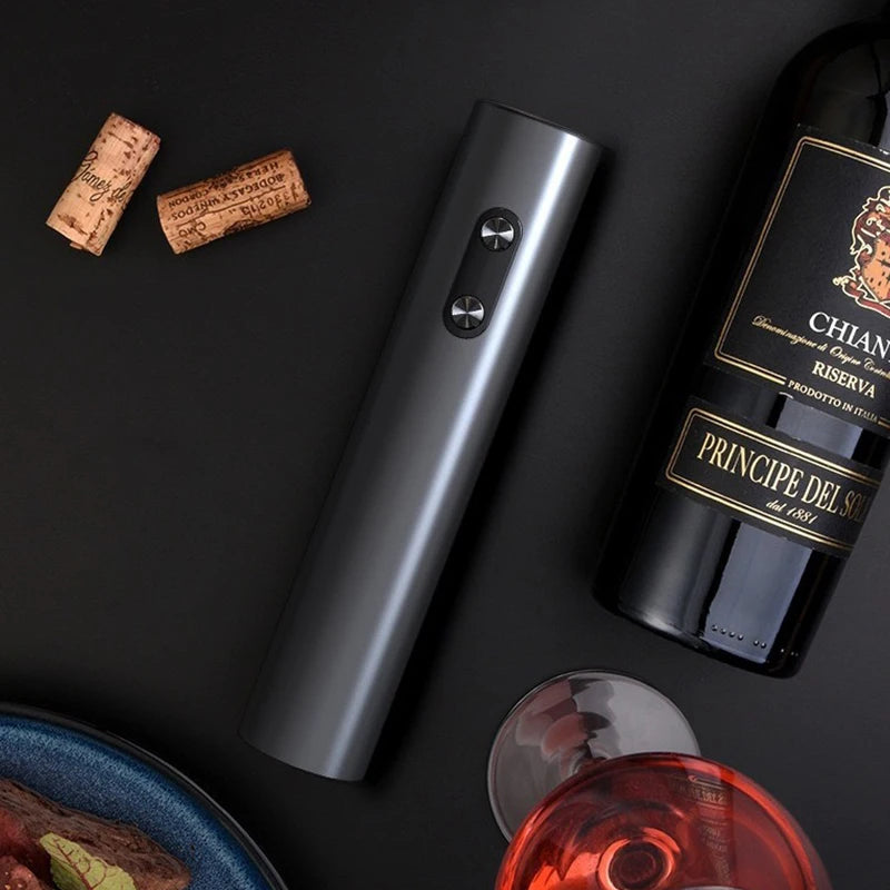 Electric Wine Opener Set with Foil Cutter & Pourer