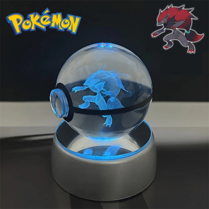 3D Pokémon Crystal Ball Night Light