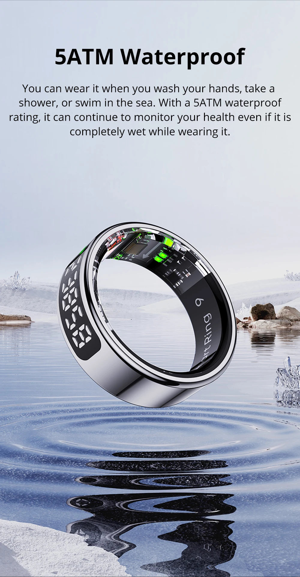 COLMI R12 Smart Ring with Display & Touch