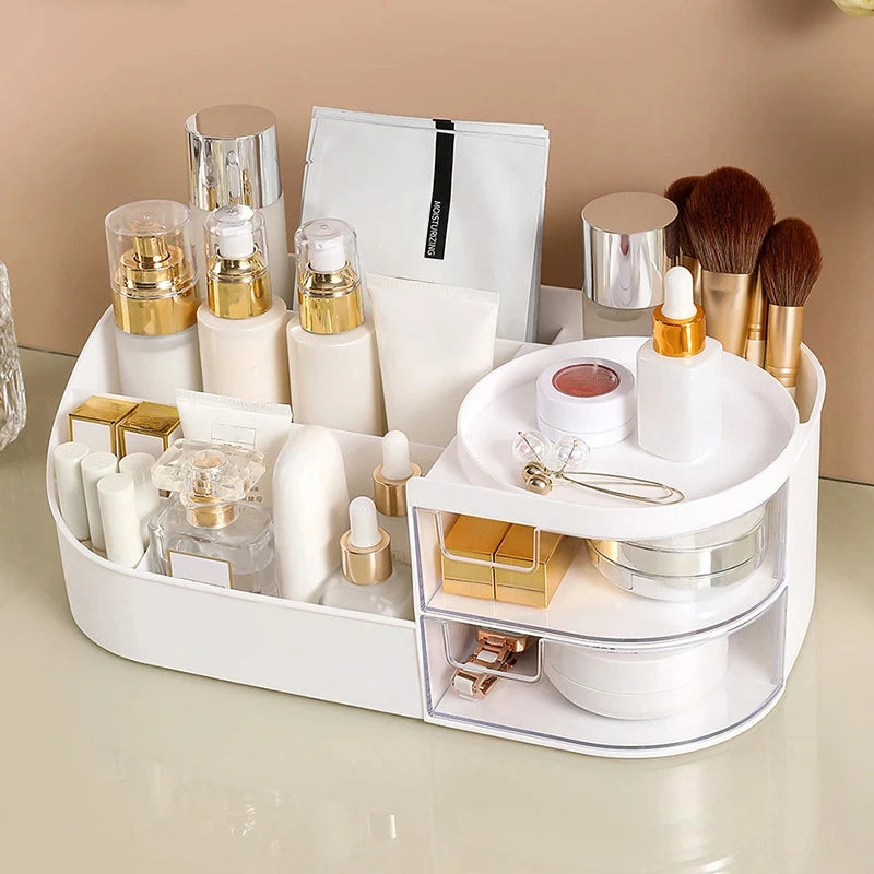 All-in-One Vanity Organizer with Drawers & Mirror