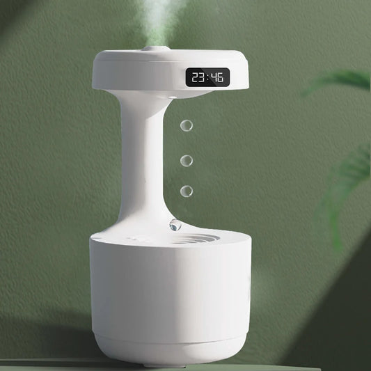 Anti-Gravity Humidifier with LED Clock