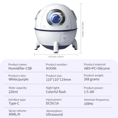 Space Capsule USB Humidifier