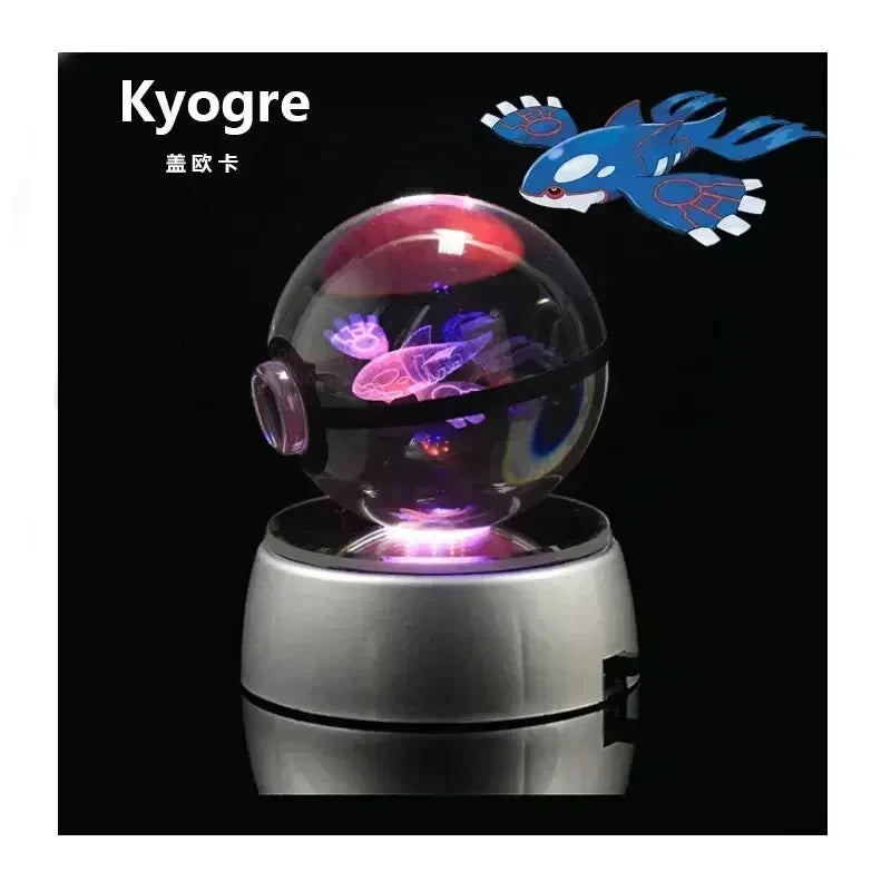 3D Pokémon Crystal Ball with LED Base
