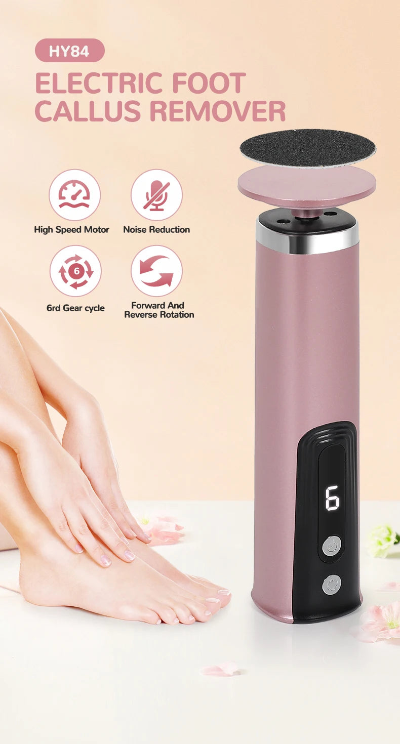 2-in-1 Electric Foot & Nail File – Rechargeable Callus Remover & Nail Polisher