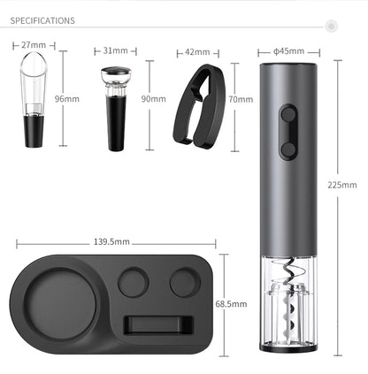 Electric Wine Opener Gift Set