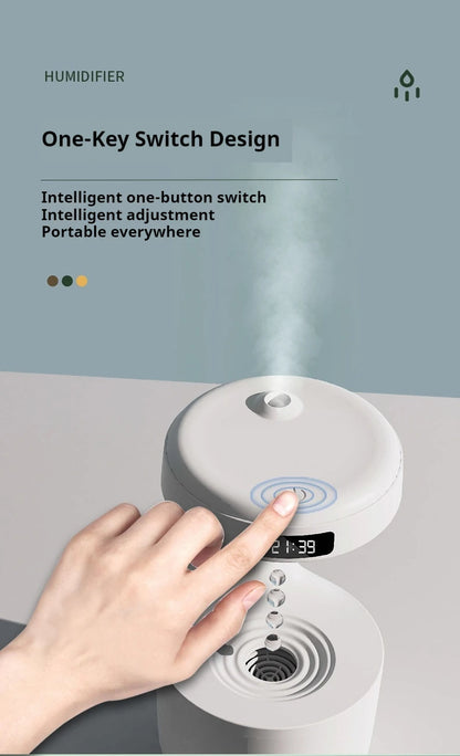 Anti-Gravity Humidifier with LED Clock