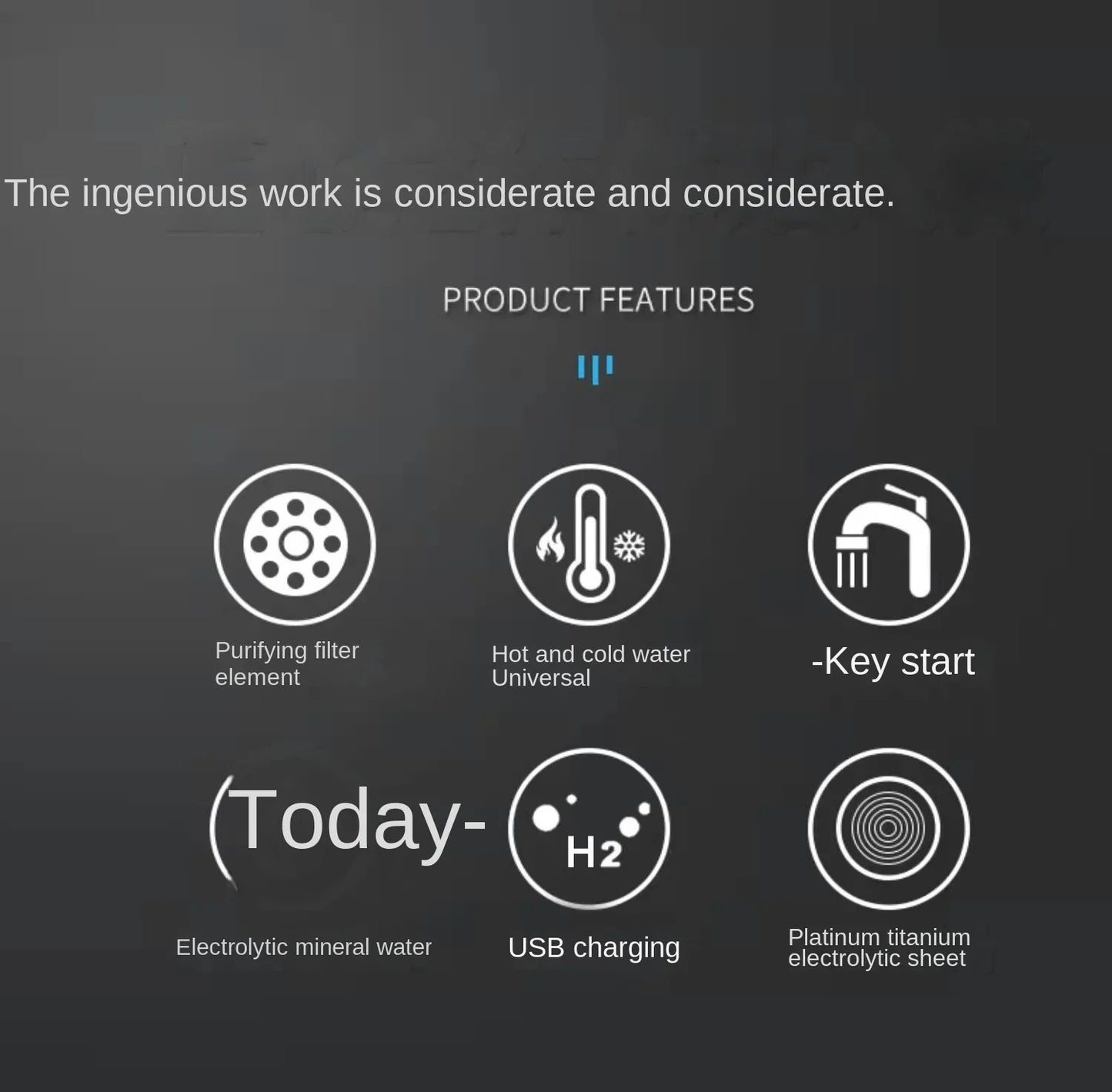 Hydrogen Glow 420ml Water Bottle