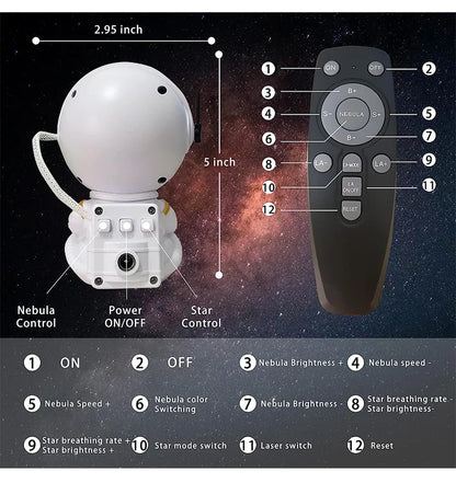 Astronaut Galaxy Star Projector