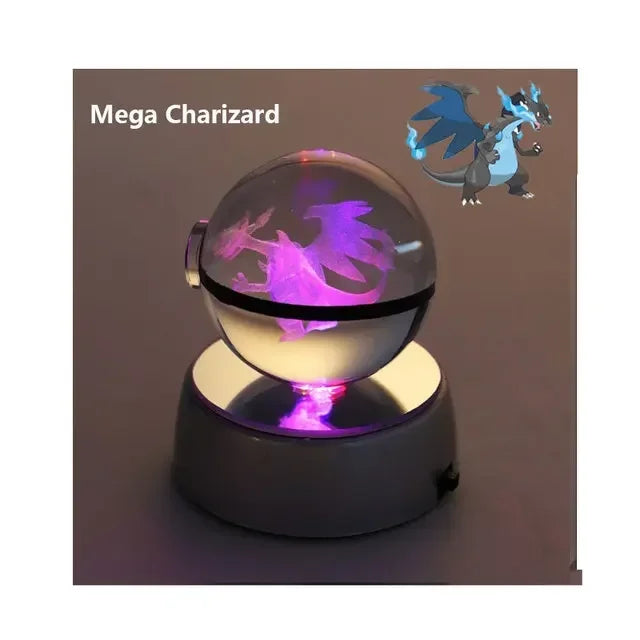 3D Pokémon Crystal Ball with LED Base