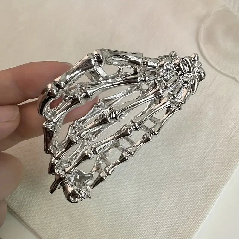 Retro Skeleton Hand Hair Claw
