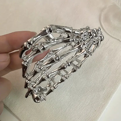 Retro Skeleton Hand Hair Claw