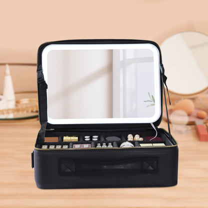 Smart LED Makeup Case with Mirror