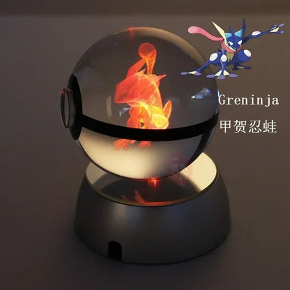 3D Pokémon Crystal Ball with LED Base