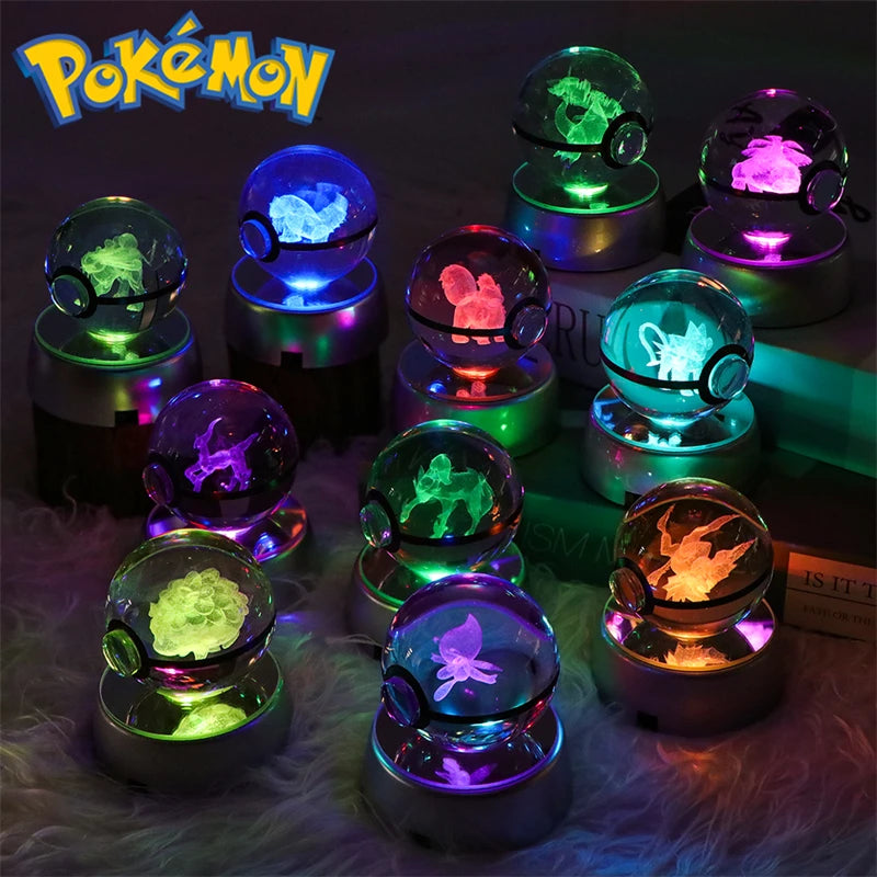 3D Pokémon Crystal Ball Night Light