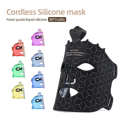 7-Color LED Face Mask – Wireless Red Light Therapy for Glowing & Youthful Skin