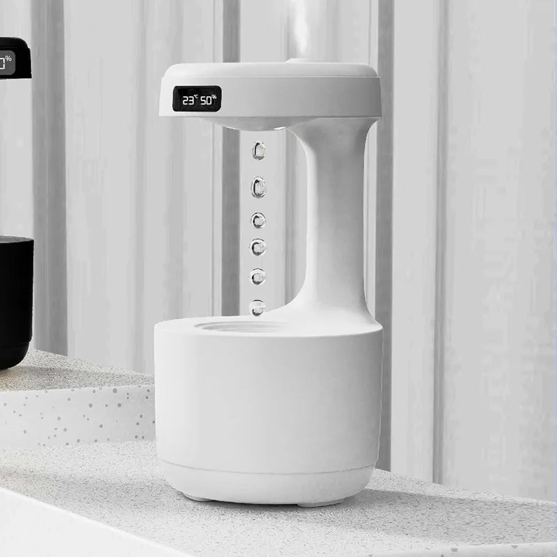 Anti-Gravity Humidifier with LED Clock