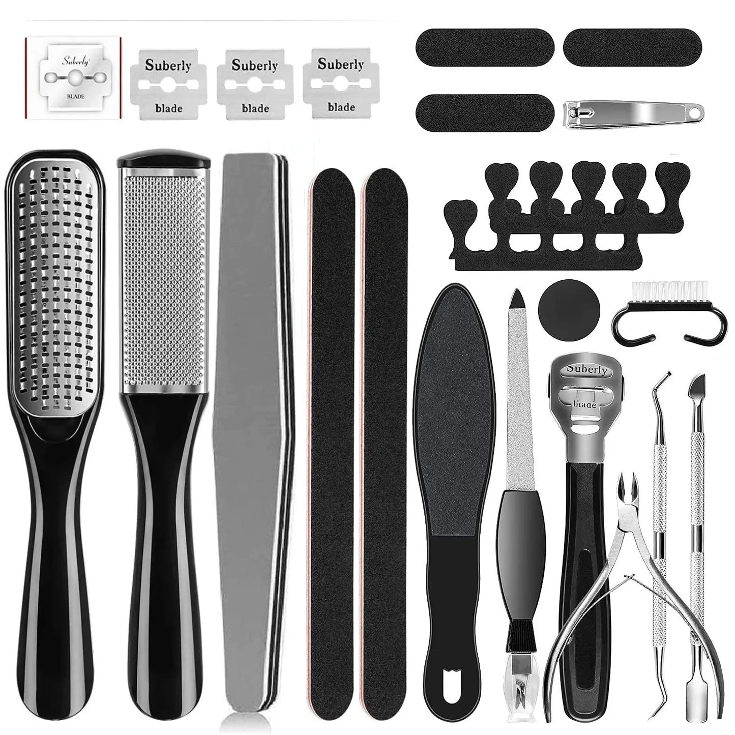 8/10/15/23-in-1 Pedicure Kit – Professional Stainless Steel Foot Care Set for Smooth, Soft Feet