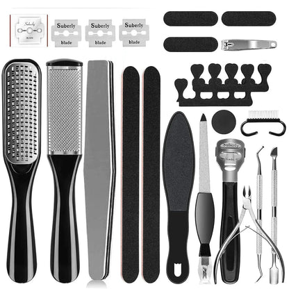 8/10/15/23-in-1 Pedicure Kit – Professional Stainless Steel Foot Care Set for Smooth, Soft Feet