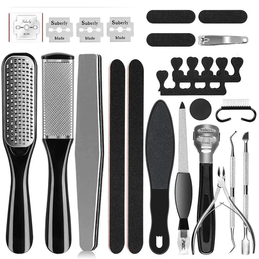8/10/15/23-in-1 Pedicure Kit – Professional Stainless Steel Foot Care Set for Smooth, Soft Feet
