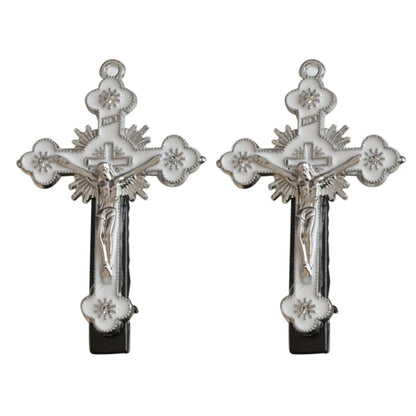 Punk Cross Skull Hair Clips - Halloween Special