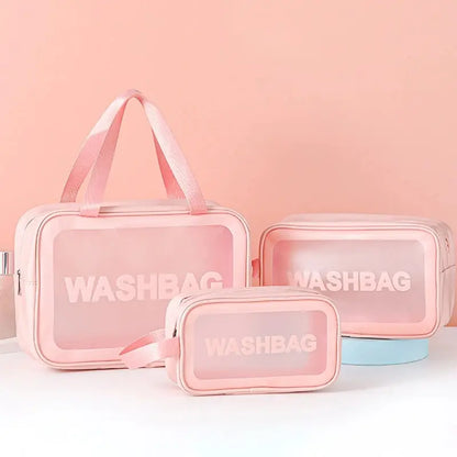 3-in-1 Transparent Travel Makeup Bags