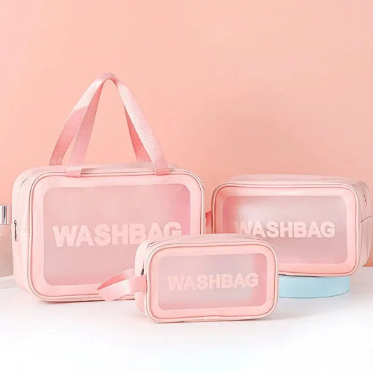 3-in-1 Transparent Travel Makeup Bags