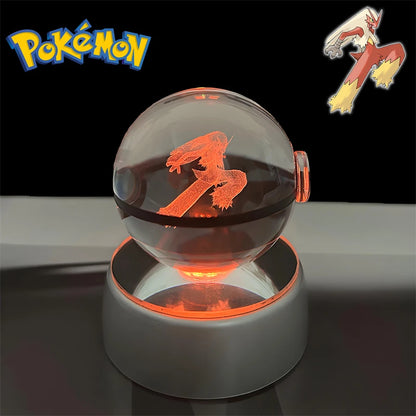 3D Pokémon Crystal Ball Night Light
